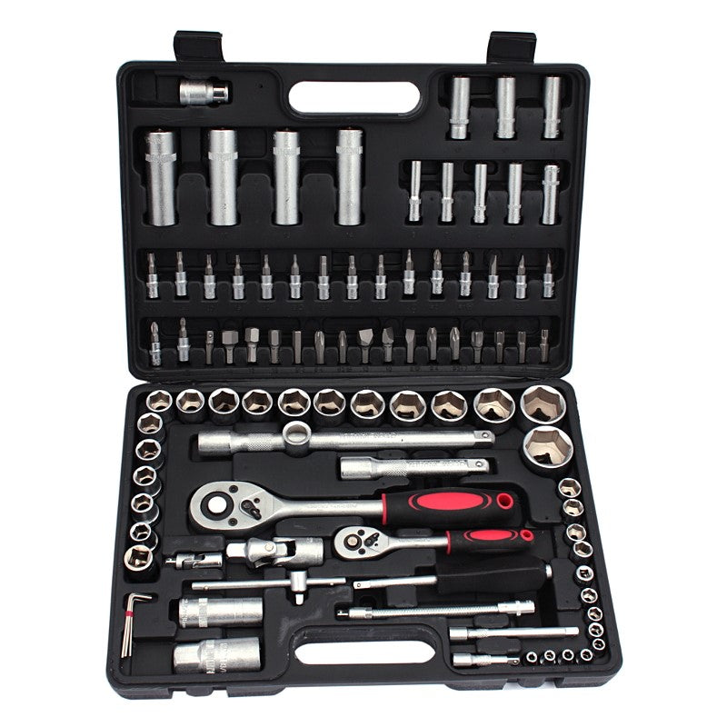 Mallette outils coffret 94 pièces Clés à douilles