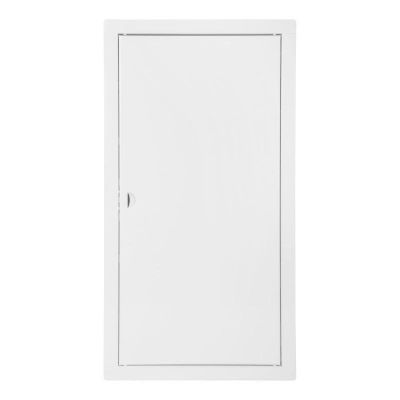 GuardMetal Trappe De Visite Métallique Blanche 30x60 - Galvanisée Et Thermolaquée Avec Loquet