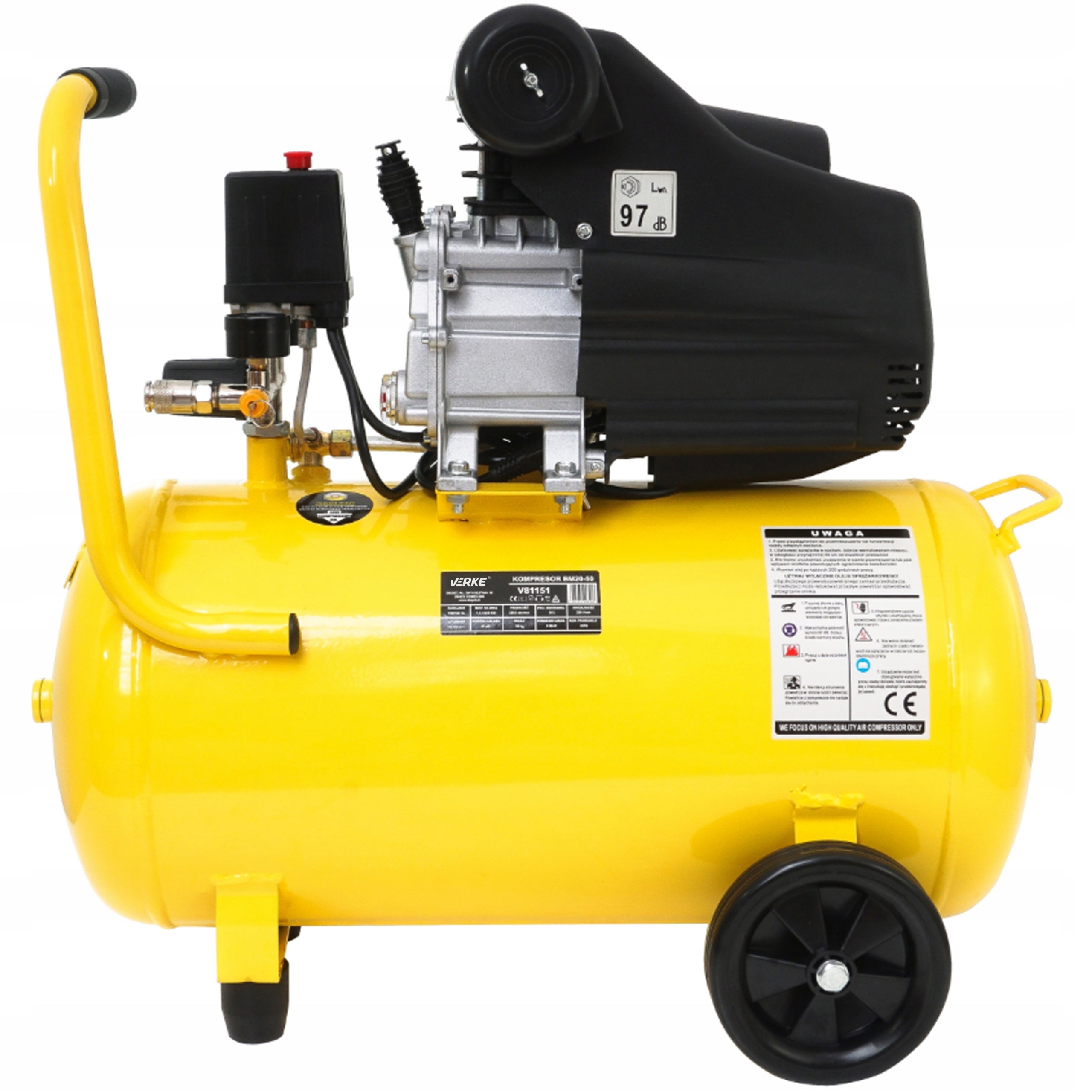 Compresseur a air 230v 8BAR 250L/MIN 2 CV