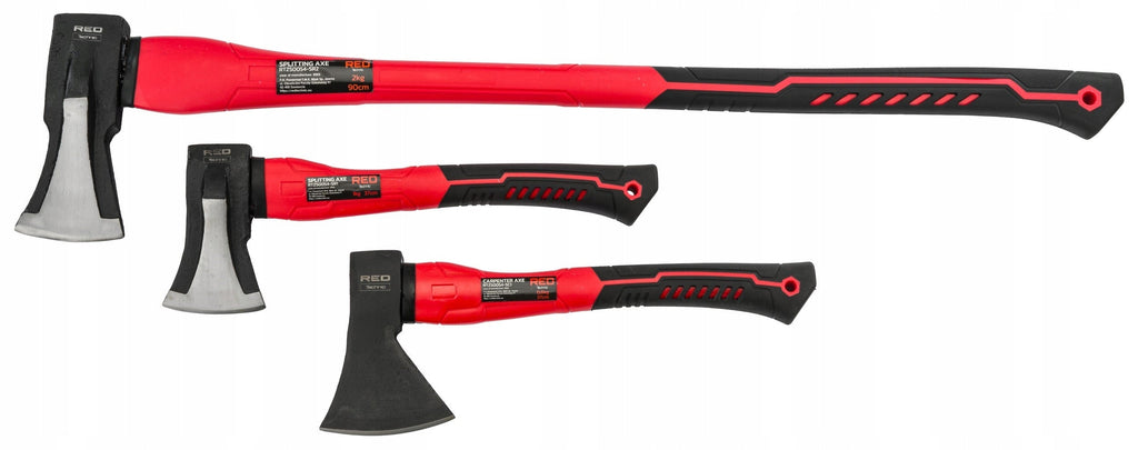ZESTAW SIEKIER SIEKIERA ROZŁUPUJĄCA TOPOREK CIESIELSKA 3 SZT DO ŁUPANIA RTZS0054