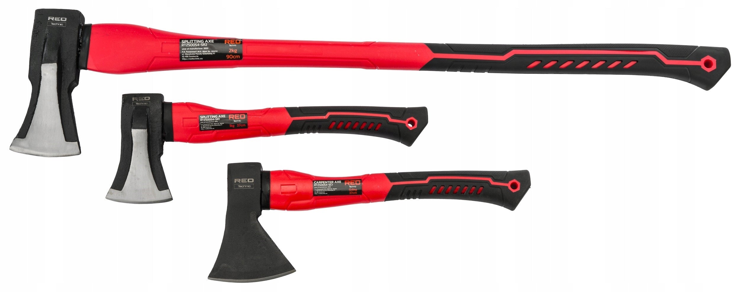 ZESTAW SIEKIER SIEKIERA ROZŁUPUJĄCA TOPOREK CIESIELSKA 3 SZT DO ŁUPANIA RTZS0054