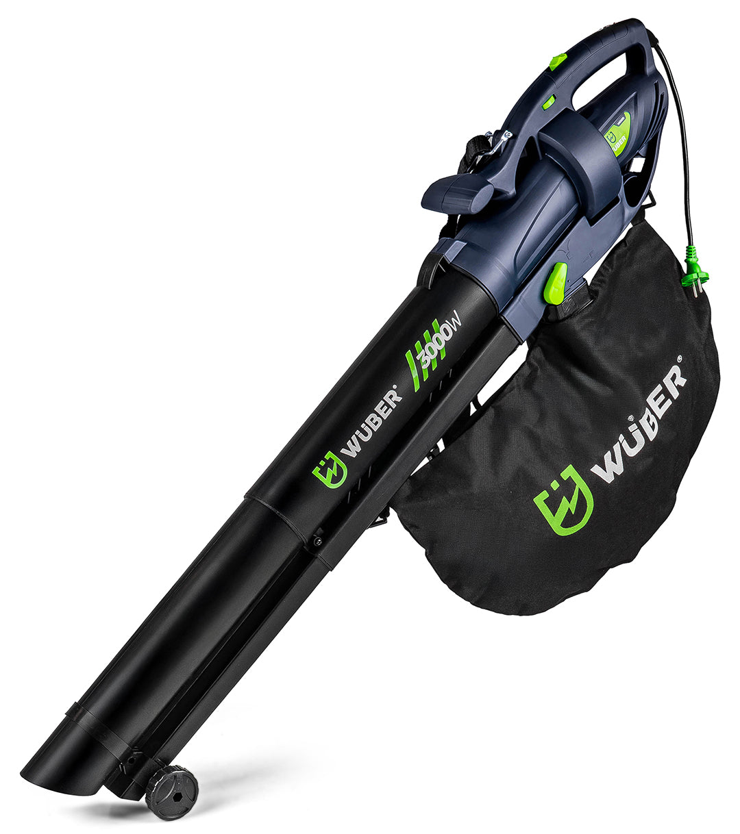 Souffleur de feuilles électrique Wuber avec broyeur 3000 W