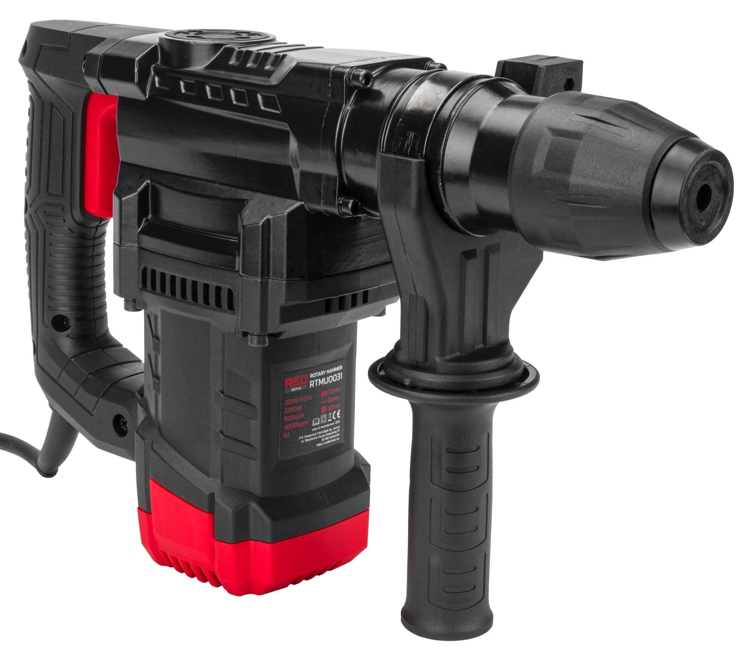 MŁOT UDAROWY MŁOTOWIERTARKA UDAR SDS+ ZESTAW 2200W RTMU0031