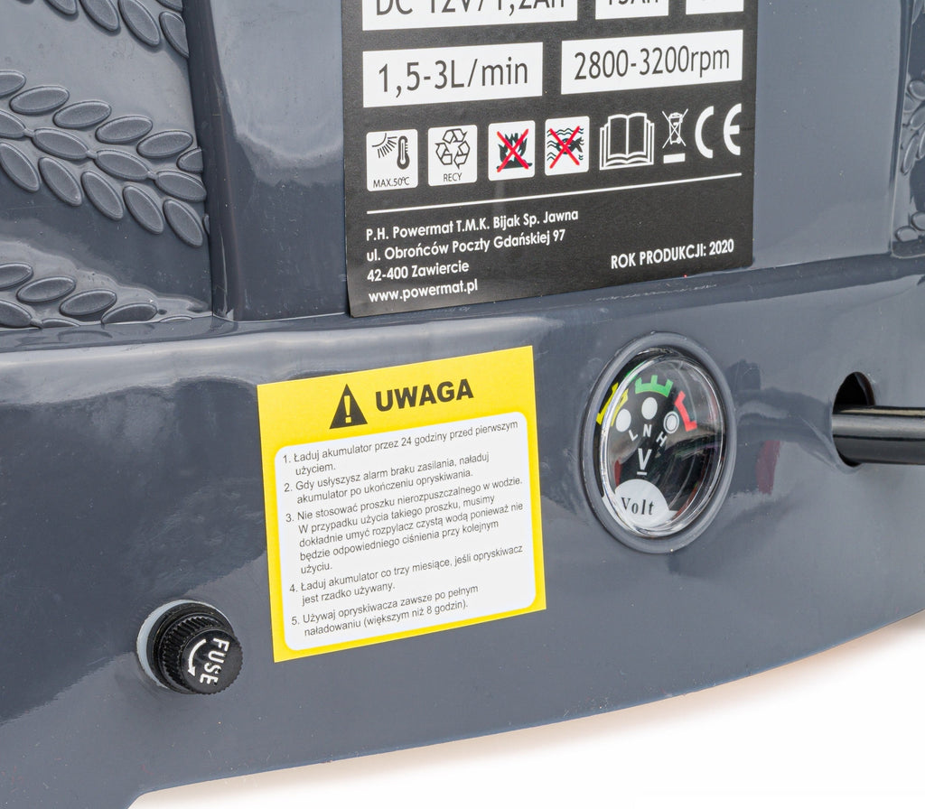 OPRYSKIWACZ AKUMULATOROWY PM-OA-16T ZESTAW 9 DYSZ