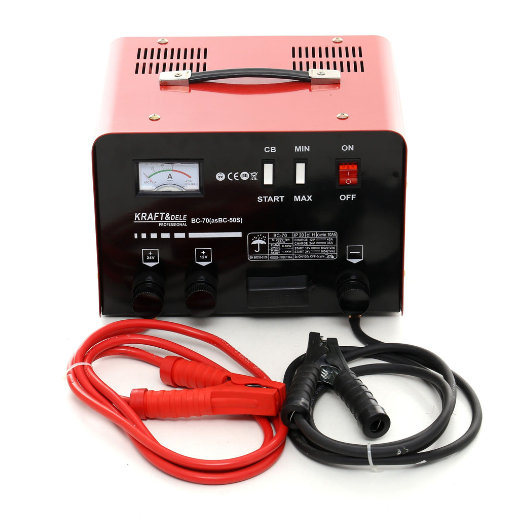 Chargeur de batterie auto avec démarrage 180Ah 12/24V
