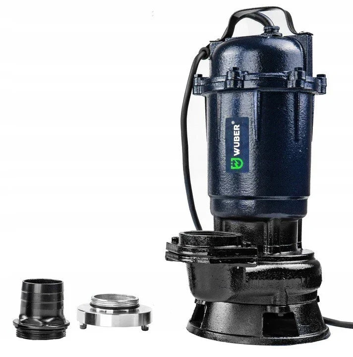 Pompe vide cave fosse septique avec broyeur d'eau + TUYAU 2'' 30M WUBER 2500 W 18000 l/h